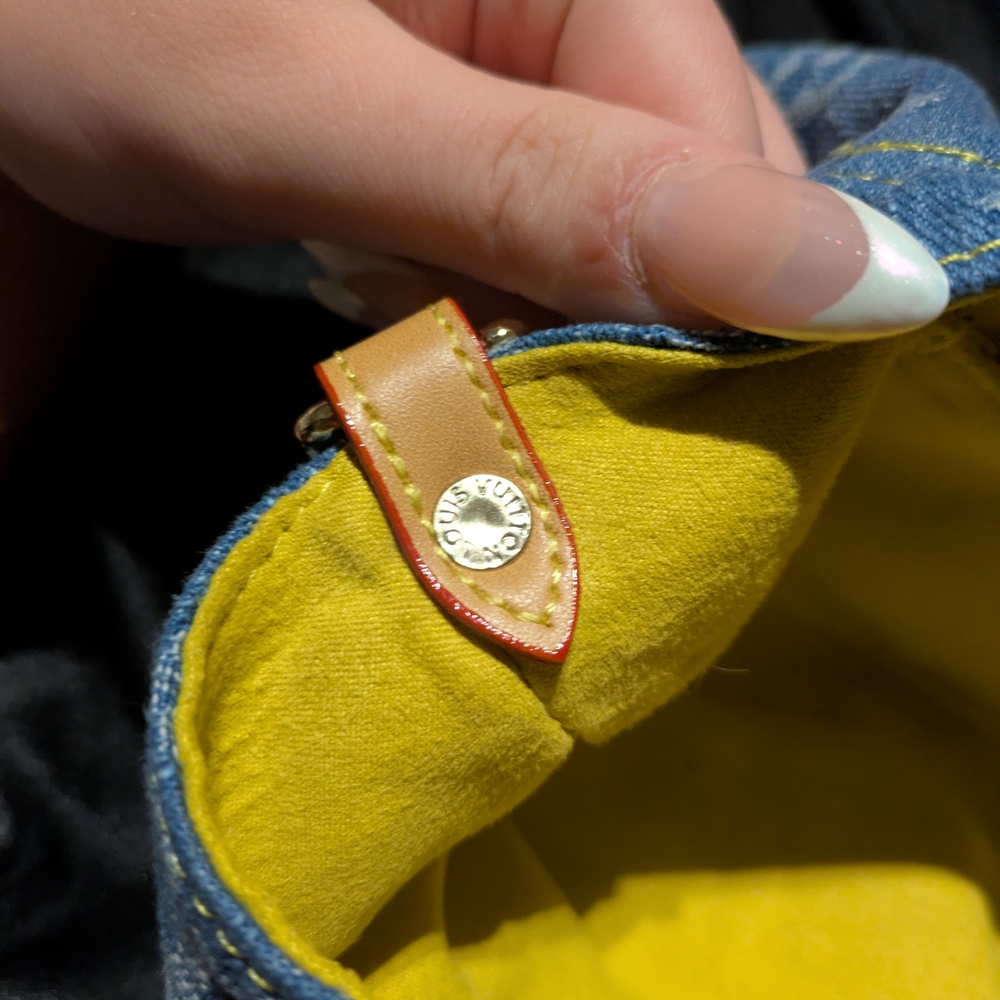 Louis Vuitton Denim Monogram Shoulder Bag - Blue - Picture 6 of 12